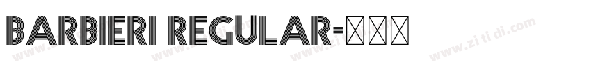 Barbieri Regular字体转换